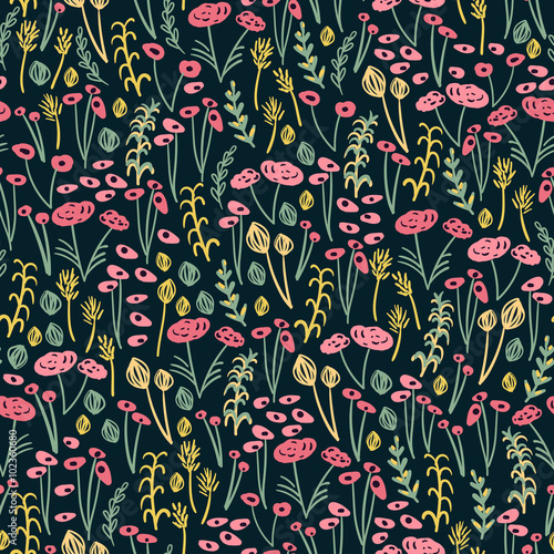 Seamless pattern in vintage style.