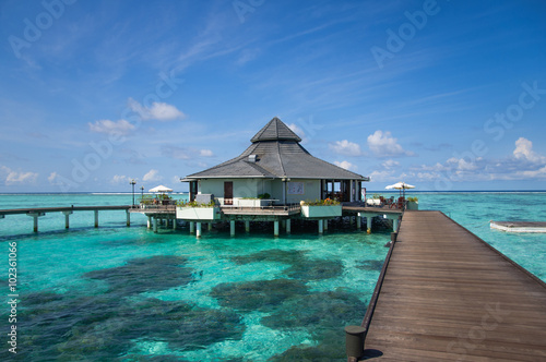 Overwater Restaurant at Maldivian Sun Island Resort