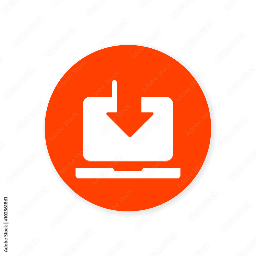 Flat Design App Button Flat Design App Button