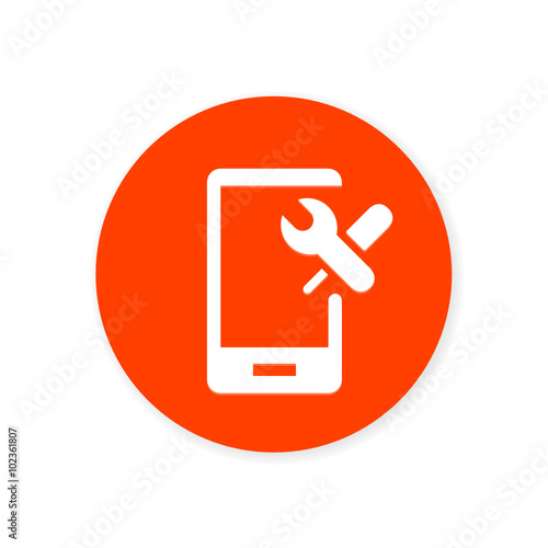 Flat Design App Button