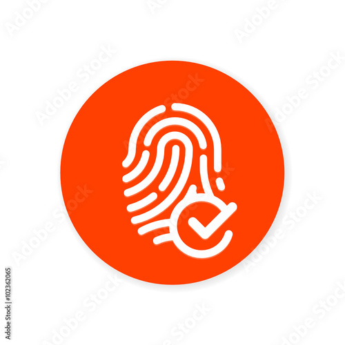 Flat Design App Button