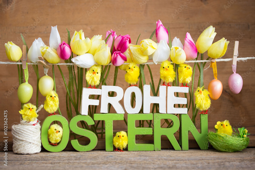 Fototapeta premium FROHE OSTERN!
