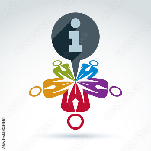 Colorful information symbol...