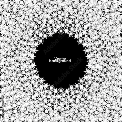 Snowflake background. Vector
