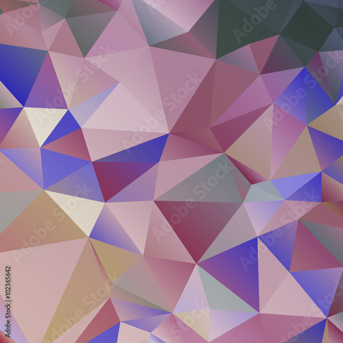Abstract triangular background in blue and violet colors. Vector illustration for web design, wallpaper, fabric etc.