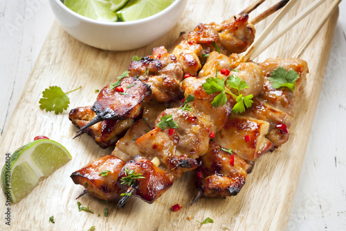 Satay Chicken Skewers with Lime and Chili
