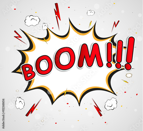 Boom! - Comic Speech Bubble, Cartoon