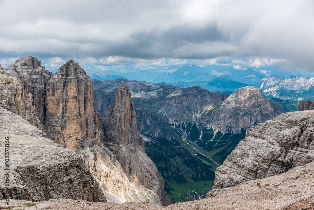 Fototapeta premium Dolomites Italy - Piz Boe Mountain