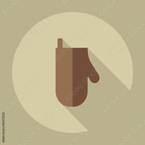 Flat modern design with shadow icons potholder