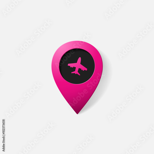 Free Download Realistic color pointer: plane - GFXLoad