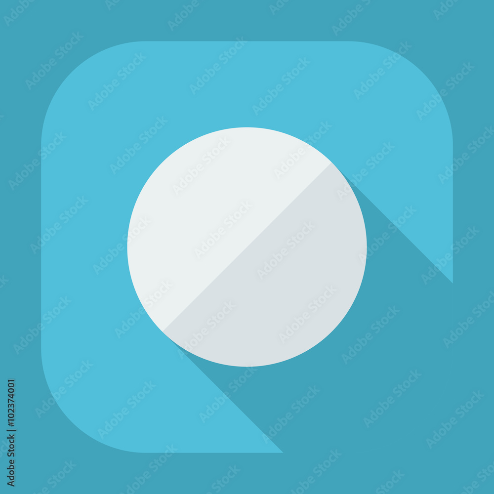 Flat modern design with shadow icon player Flat modern design with shadow icon player