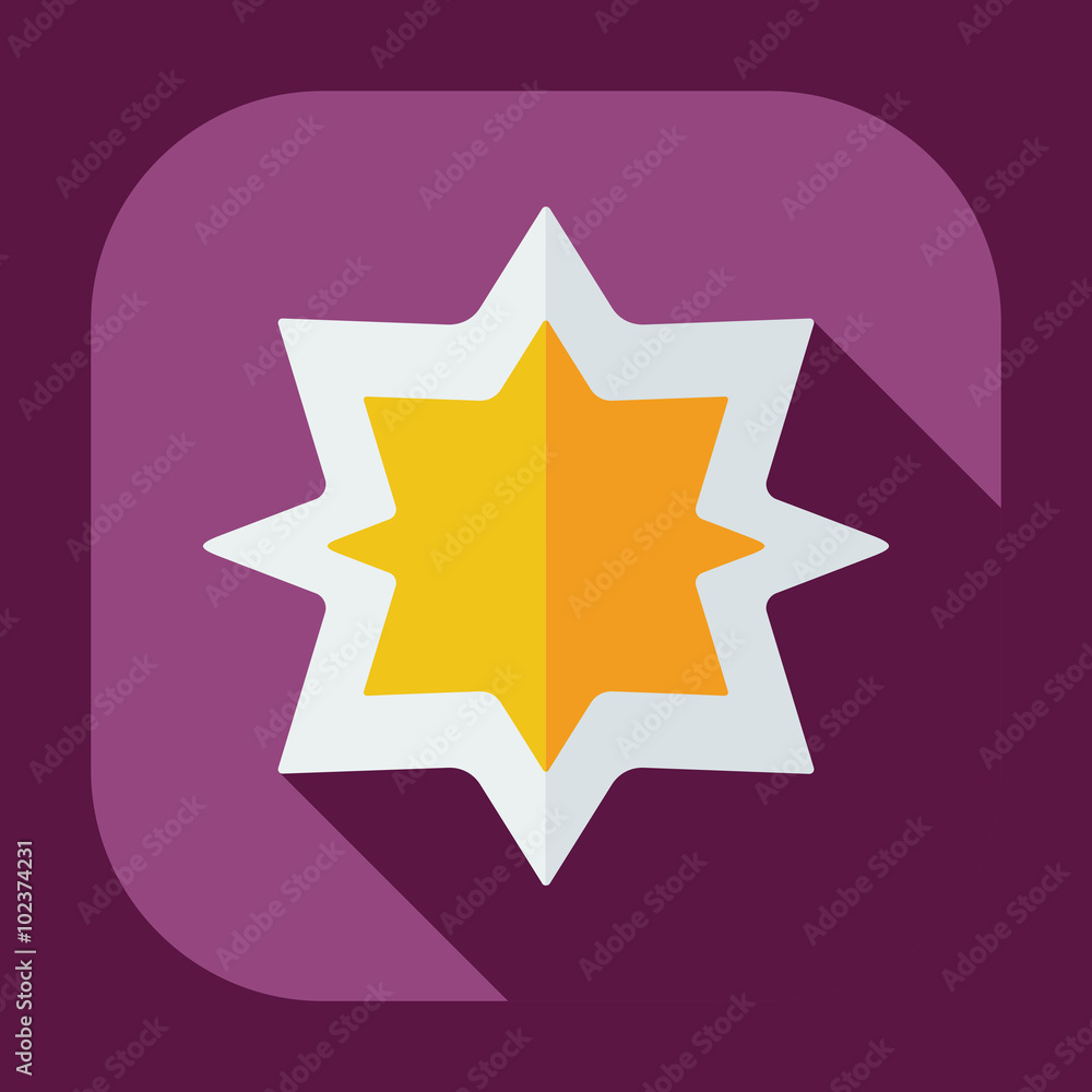 Obraz premium Flat modern design with shadow icons ramadan