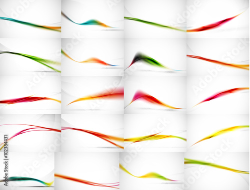 Universal huge mega set of abstract backgrounds, waves, lines and motion flowing concepts