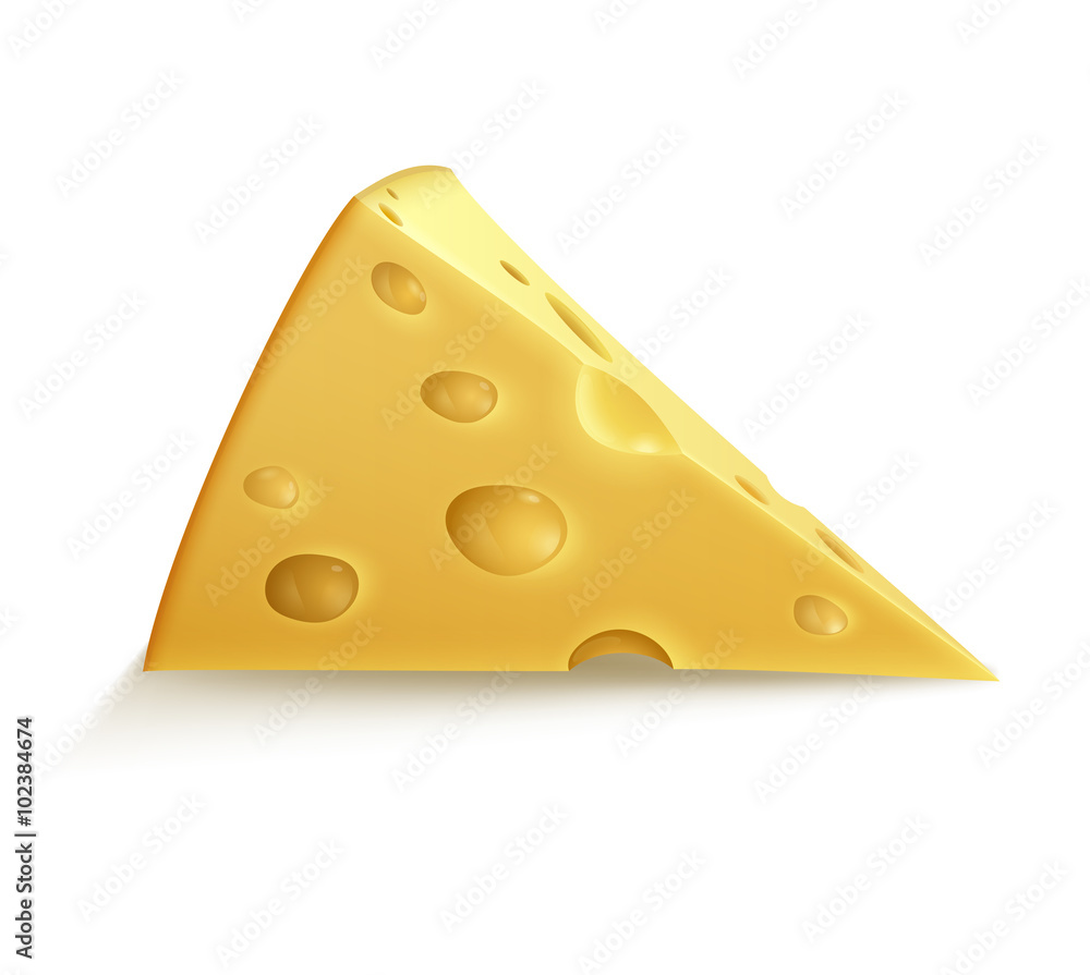 Single piece of cheese Single piece of cheese