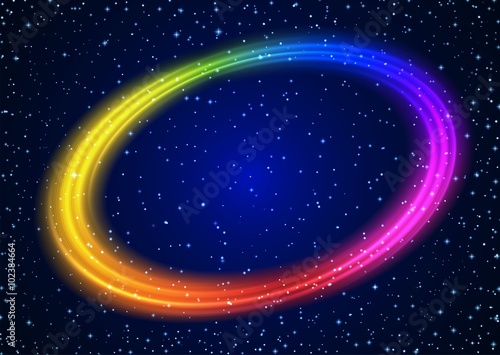 Abstract colorful galaxy