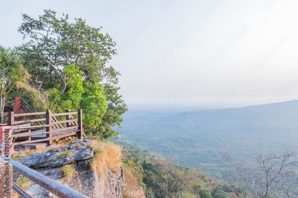 Fototapeta premium View Point at PHA MOR IE DANG,SRI SAKET , Thailand