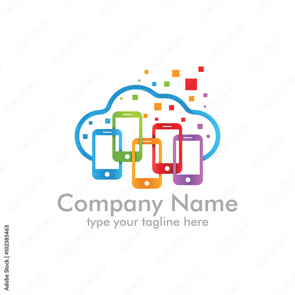 Cloud Mobile logo icon