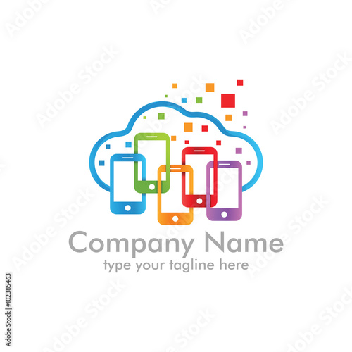 Cloud Mobile logo icon