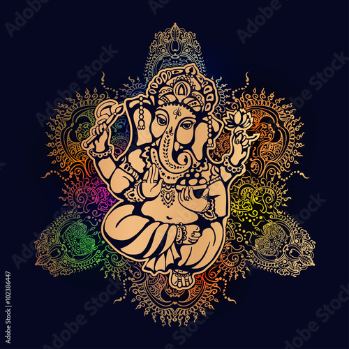 Gold Ganesha 8