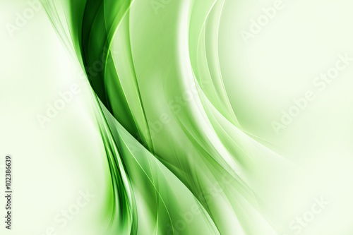 Abstract Floral Green Background Design
