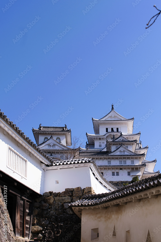 青空に映える姫路城