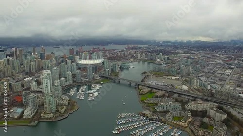 Aerial Canada Vancouver BC
Aerial video of downtown Vancouver BC in Canada on an overcast day. photo