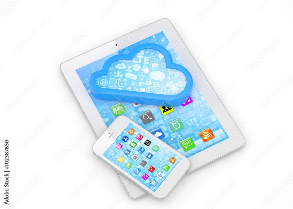 tablet pc, smart phone and cloud tablet pc, smart phone and cloud