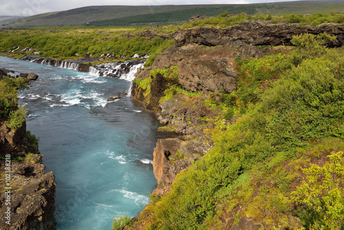 Hraunfossar Wasserfälle in Island