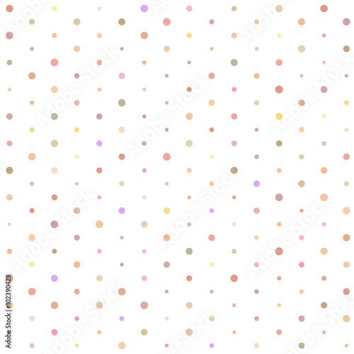 Seamless pattern with polka dots