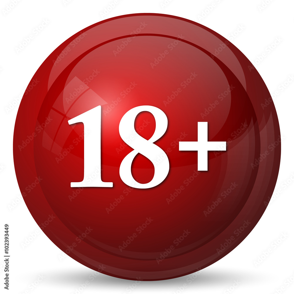 Obraz premium 18 plus icon