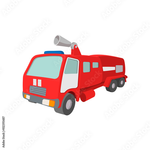 Wallpaper Mural Fire truck cartoon icon Torontodigital.ca