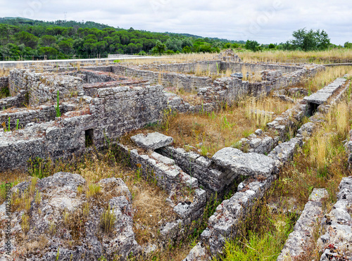 Photos Detail of the Roman Insulae zone with the sewer system visible, in Conimbriga