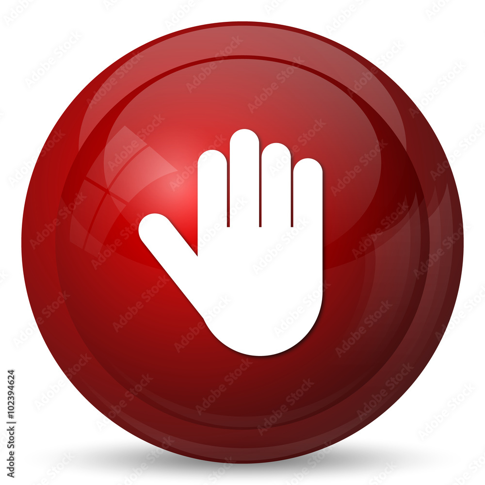 Obraz premium Stop icon