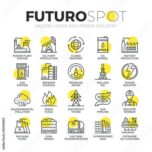 Resource Mining Futuro Spot Icons photo