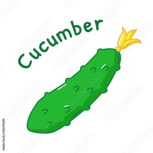 Isolated cucumber icon
