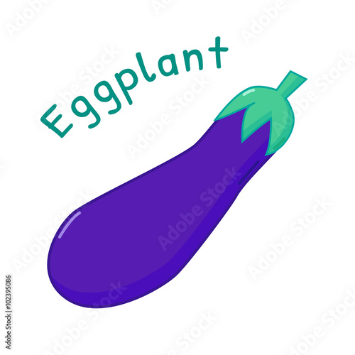 Isolated eggplant icon