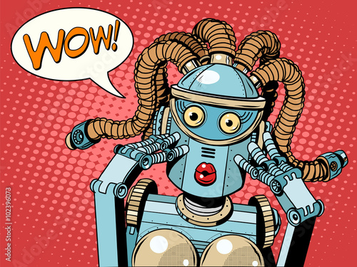 Wow beautiful woman robot