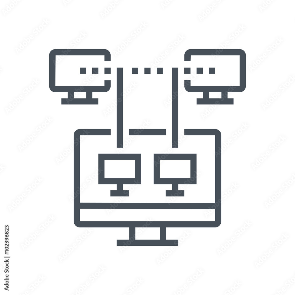Business network icon Business network icon