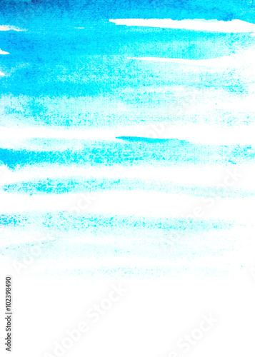 Abstract hand drawn blue splashes background