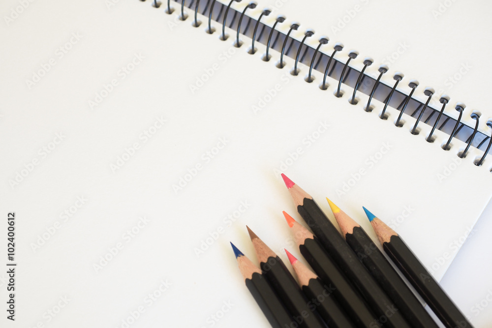 Sketch Pad and Colored Pencils Sketch Pad and Colored Pencils