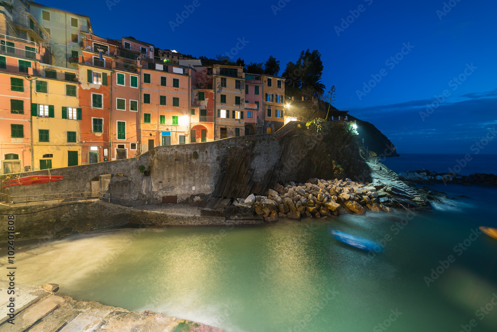 Riomaggiore in  Cinque Terre, Italy
