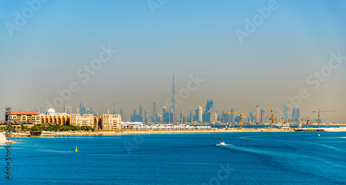 View of Dubai Downtown from Palm Jumeirah island © Leonid Andronov
