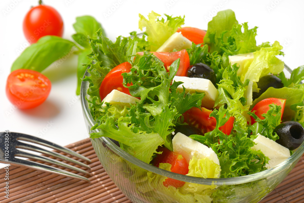 vegetable salad with feta vegetable salad with feta