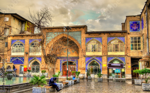 Historic buildings in the city centre of Tehran, Iran