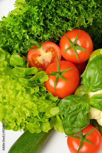 variety of fresh vegetables