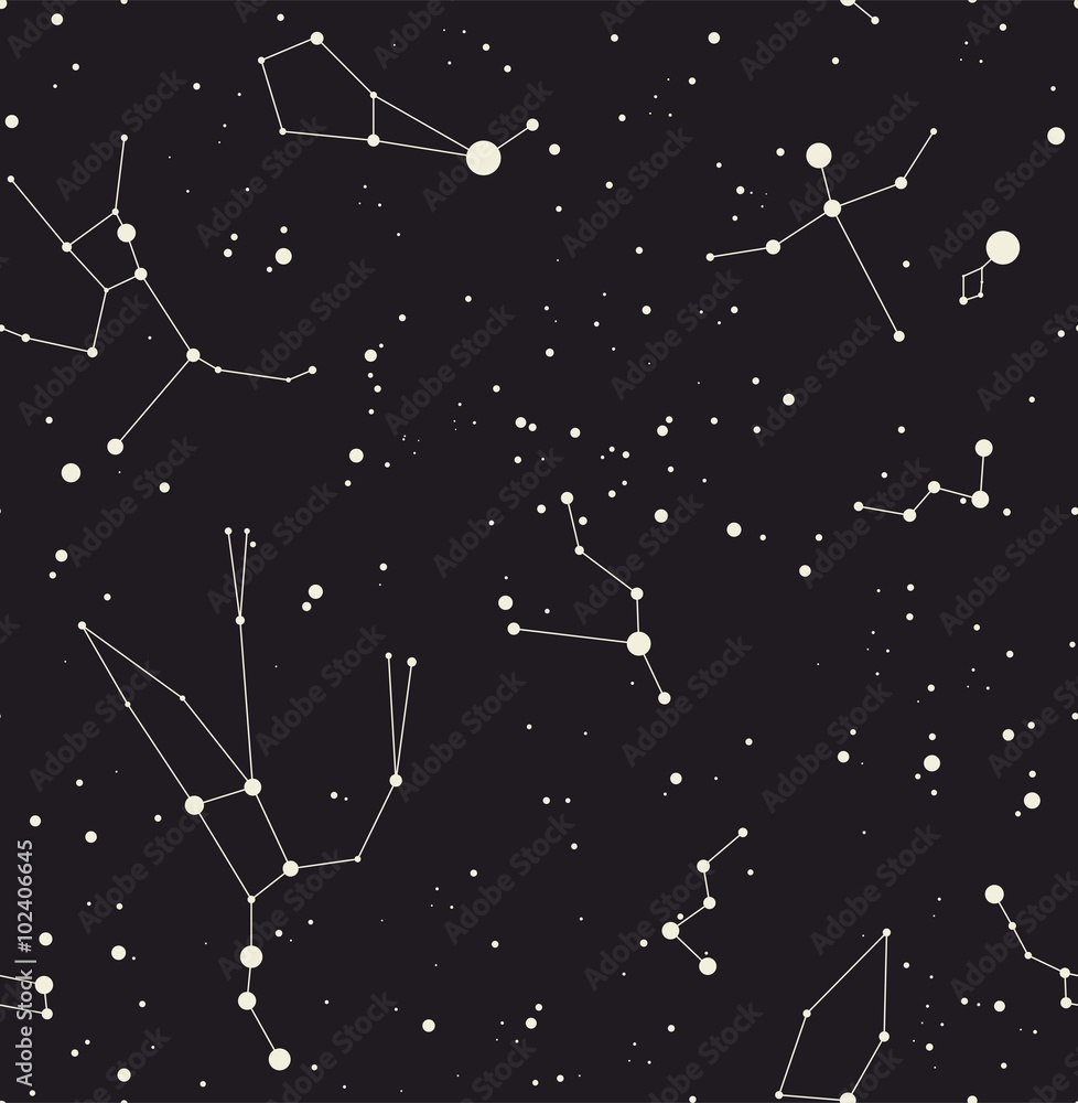 Fototapeta premium Star constellation vector