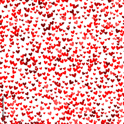 Romantic red heart pattern. Vector illustration