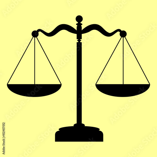 Scales balance sign