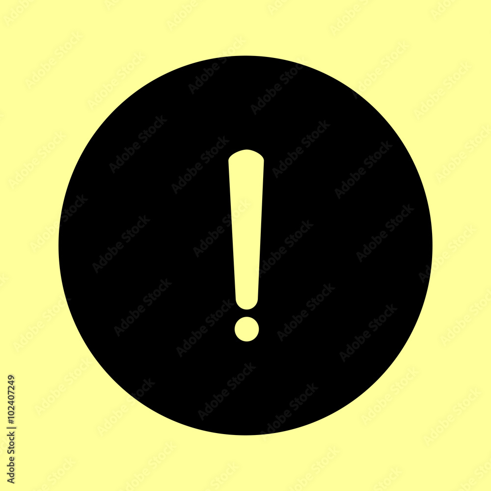 Exclamation mark sign Exclamation mark sign