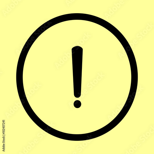 Exclamation mark sign